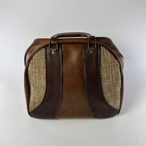 Vintage bowling gym bag tan - bag, &