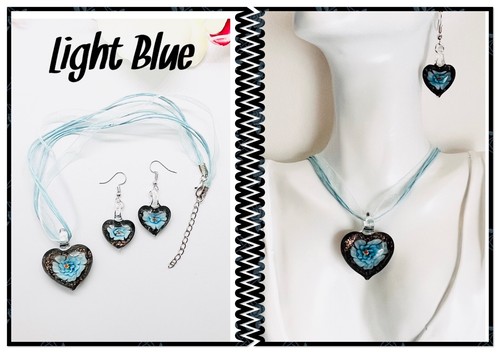 Murano lampwork glass heart - lampwork,