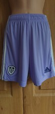 Adult Adidas Leeds United 2021/2022 3rd Kit Lilac & White Shorts Size XS