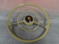 USED PORSCHE 356A 420mm STEERING WHEEL & HORN PUSH 356