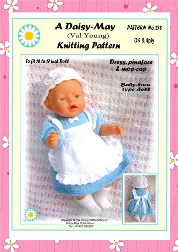 Dolls knitting pattern 278 - pattern,