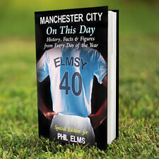 Personalised MANCHESTER CITY BOOK Fun Facts On This Day Man City Football Fan