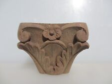 Carved Wooden Corbel Wood Bracket Holder Shelf Column End Top Antique STYLE  3"H