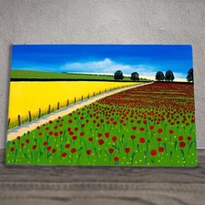 Poppy Fields Ceramic Tile