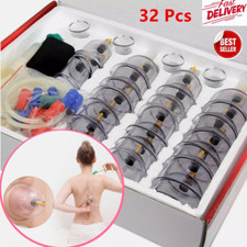 32PCS Cupping Vacuum Massage Cups Therapy Health Acupuncture Suction Set UK