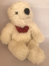 ALLDERS EXCLUSIVE POLAR BEAR RED BOW SOFT PLUSH TOY 18”