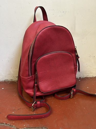 Accessorize red backpack faux - accessorize,