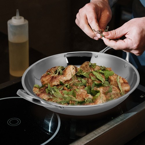 Small stainless steel - small, wok