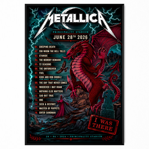 Metallica concert poster 28th - metallica,