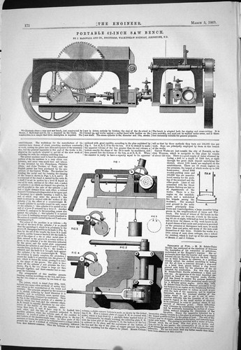 Old print 1869 - 1869, portable