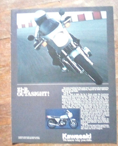 1978 kawasaki print ad - z1-r,