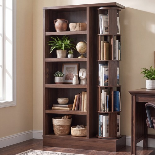 Rotating bookshelf 360 - rotating,
