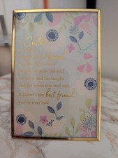 Sentimental Sister Quote Photo Frame