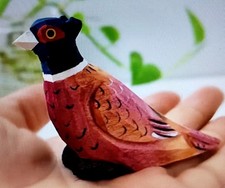 WOODEN hand carved painted