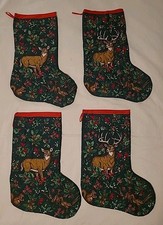 4 Quilted Christmas Stockings