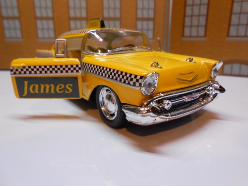 Personalised name toy taxi - name,
