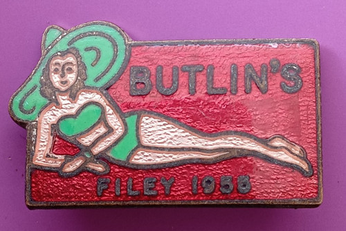 Filey 1955 butlin enamel - filey,