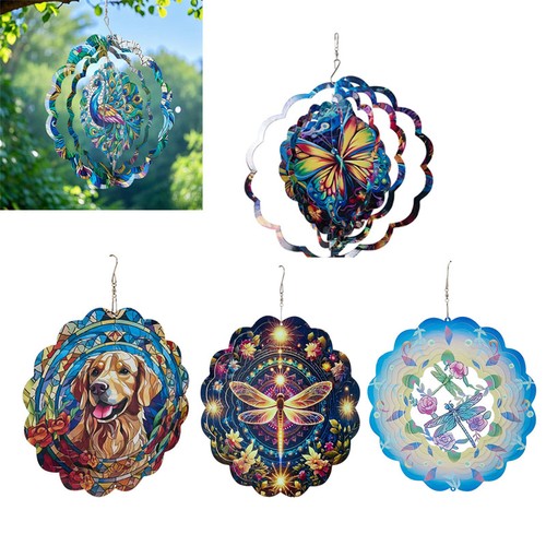 Metal wind spinner butterfly - metal,