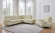 Ivory Cream Genuine Leather