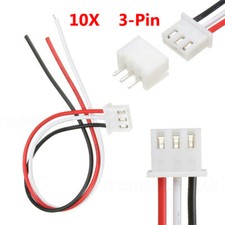 10X 3-Pin 150mm Mini Micro JST XH2.54mm Socket Connector Plug With Wire Cable TU