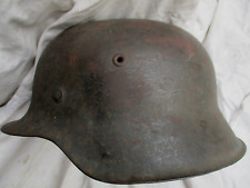 ORIGINAL genuine WW2 GERMAN WH ARMY m42 former SINGLE DECAL HELMET NS68