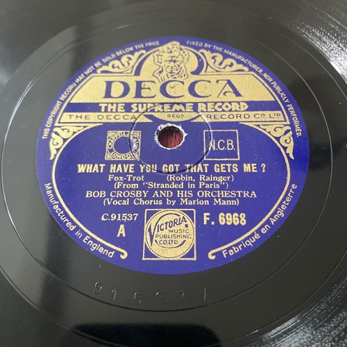Bob crosby 78rpm single - bob,