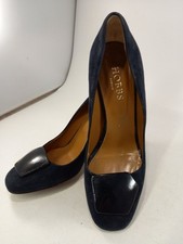 Hobbs Blue Suede High Heel