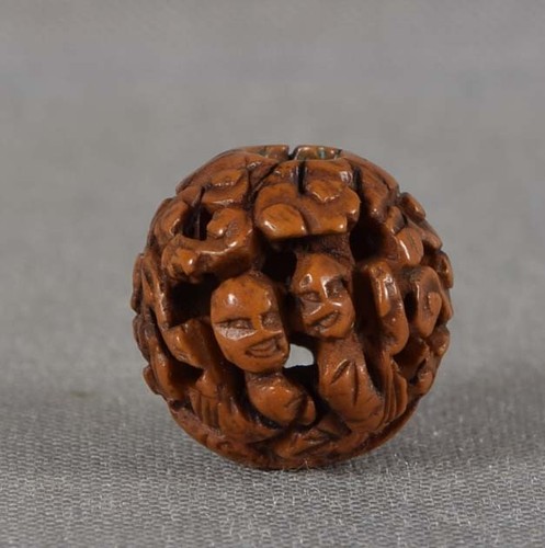 19c ojime netsuke slide - netsuke,
