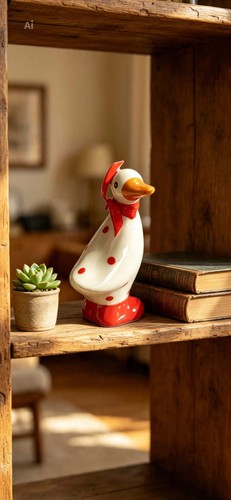 Small ceramic polka dot - dot, duck