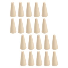 20 Pcs Finger Holder Wood Cone