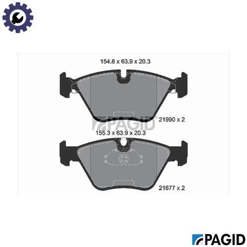 Brake pad set - set, disc