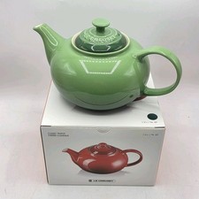 Le Creuset Stoneware Classic Teapot In Green Boxed 1.3l 1 3/8qt