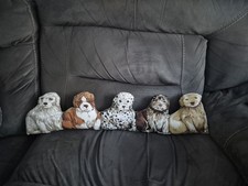 Puppy Dog Fabric 3D shaped Draught Excluder Stopper Yorkie Spaniel Dalmation Etc