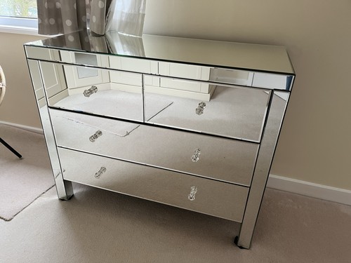 Mirrored chest of drawers - m&s,