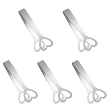 Compact and Stylish Stainless Steel Sweet Tongs for Pick Mix Pack of 5