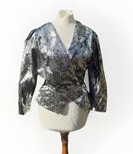 1980s Silver Dress Jacket