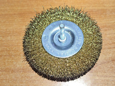 4" 100mm Rotary Wire Wheel Clean Rust Paint Scale Dirt Power Drill Brush USED