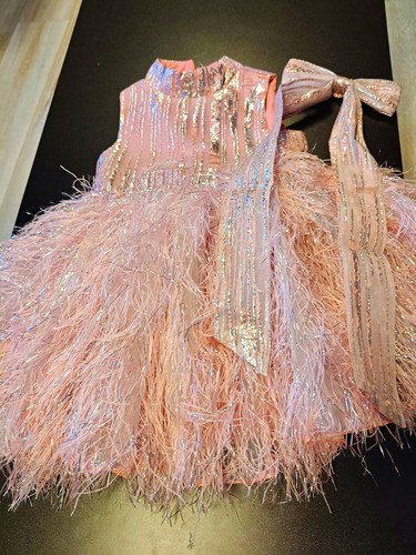 Girls pink silver sequin - pink, &