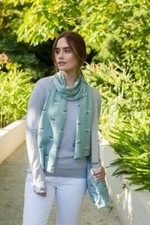 PEONY Beagle Scarf Duck Egg