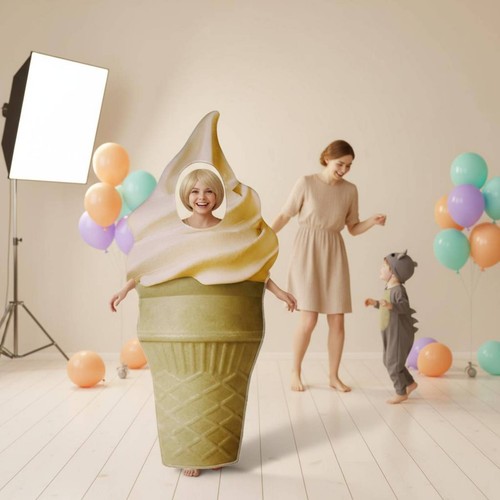 Soft serve cone costume - serve,