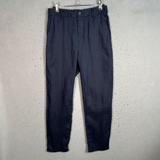 Muji Womens Size XS Blue Linen