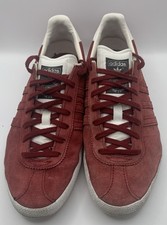 Rare Vintage 2013 Adidas Originals Gazelle OG Red/White Mens Trainers UK 7