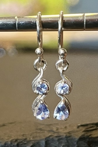 Sterling silver 925 tanzanite - silver,