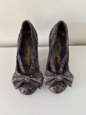 Irregular Choice Curtain Call Ladies Purple Heeled Shoes - UK Size 3.5 EU 36