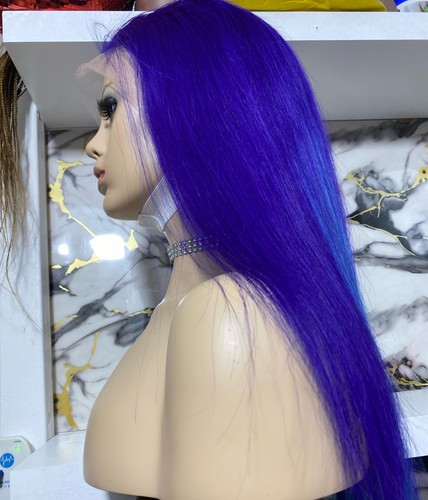 Purple and blue - full, lace