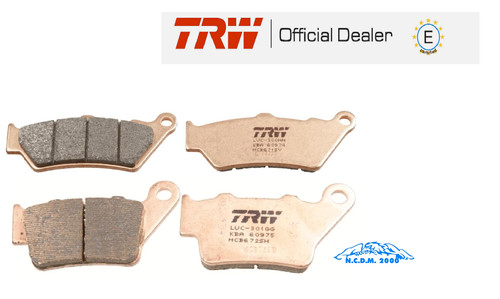 Brake pads trw - trw, front+rear