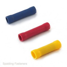 Electrical Crimp Butt Connector Terminals 3.3mm, 4.0mm And 5.5mm Wire Gauge