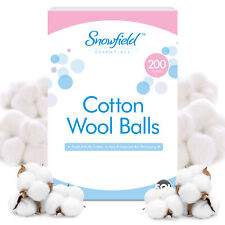 200 Cotton Wool Balls Make Up Nail Polish Varnish Remover Cleaning Absorbent