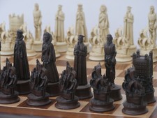 Elizabethan brown ivory chess - elizabethan, brown-ivory