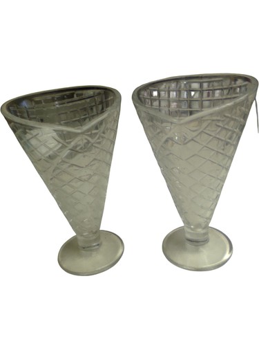 Crystal sundae dessert - crystal, glasses
